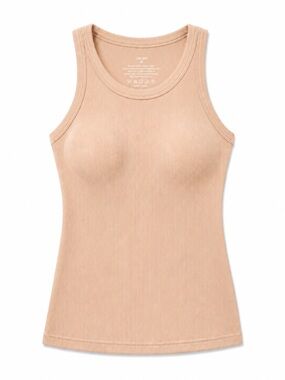 CHICME Slim Built In Bra Tank Top in Berge